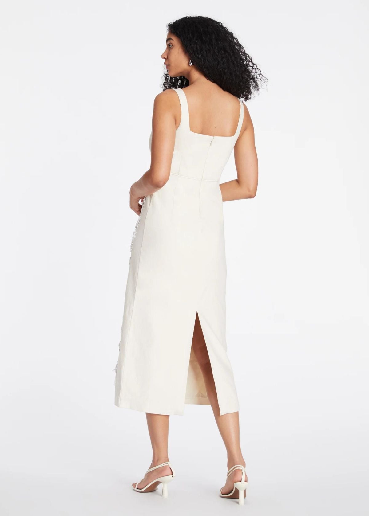 TANYA TAYLOR Merritt Dress - Cream/White