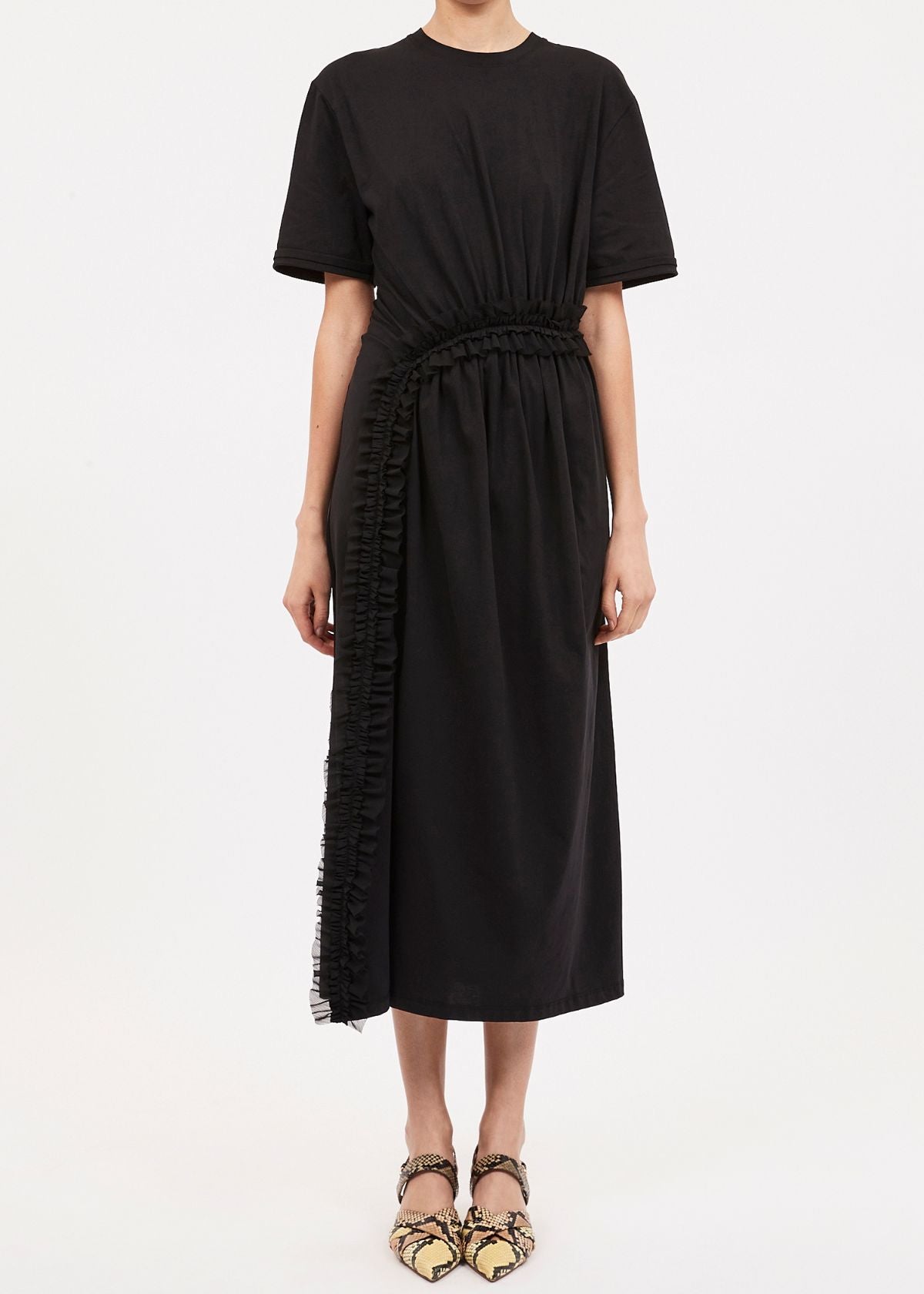 ULLA JOHNSON Lilia Midi Dress - Noir