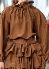 ULLA JOHNSON Kamara Top - Chestnut