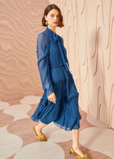ULLA JOHNSON Idalia Midi Dress - Sapphire