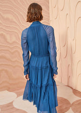 ULLA JOHNSON Idalia Midi Dress - Sapphire