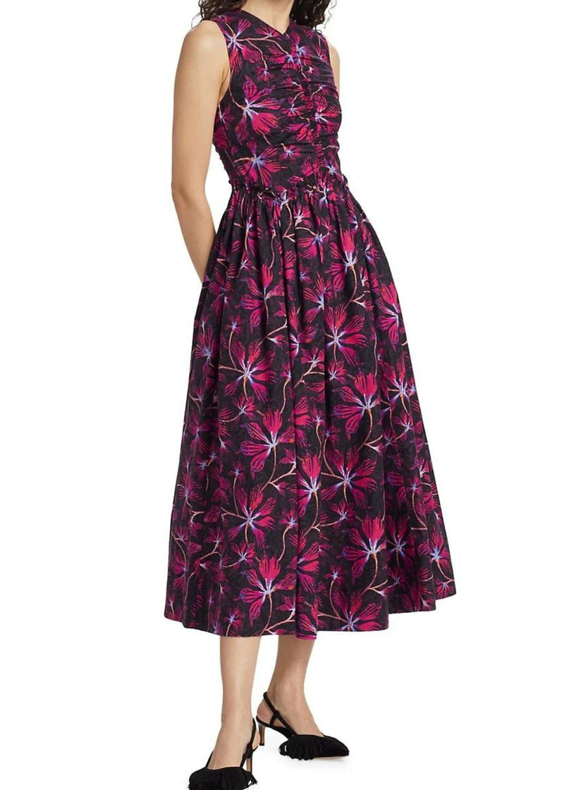 ULLA JOHNSON Mimi Midi Dress - Zinnia