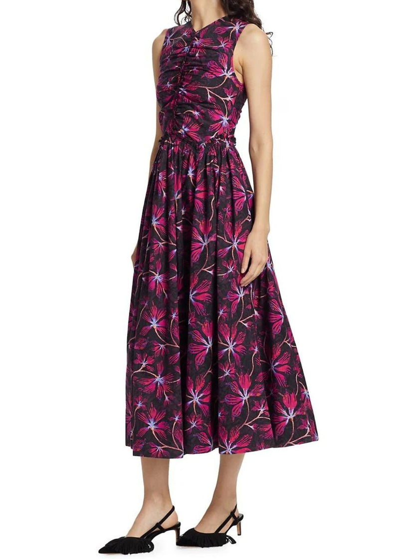 ULLA JOHNSON Mimi Midi Dress - Zinnia