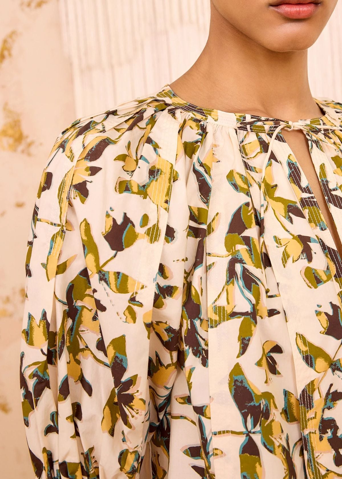 ULLA JOHNSON Loli Short Sleeve Top - Lucent