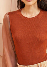 ULLA JOHNSON Sabrina Pullover - Redwood