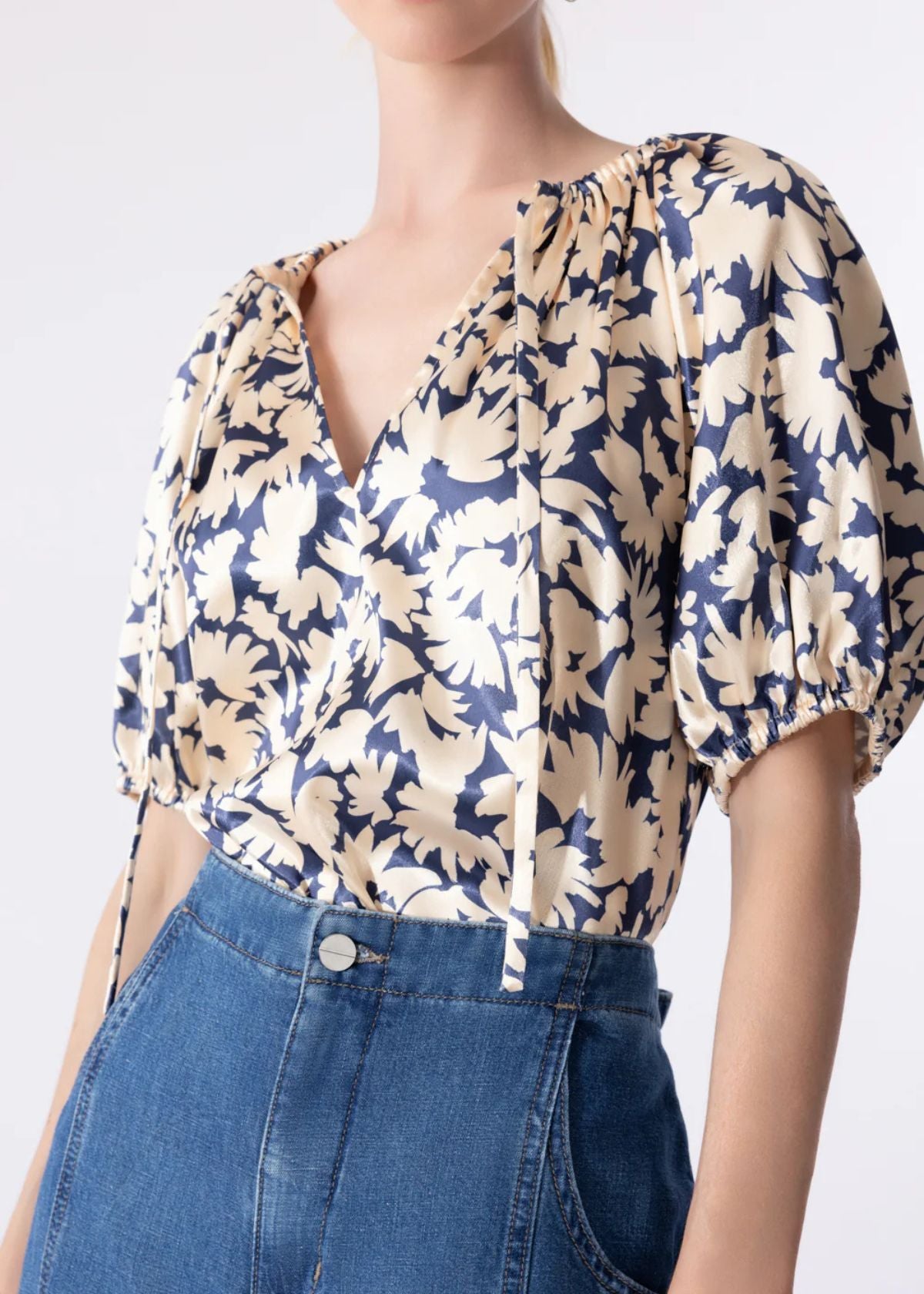 ULLA JOHNSON Neema Top - Magnolia