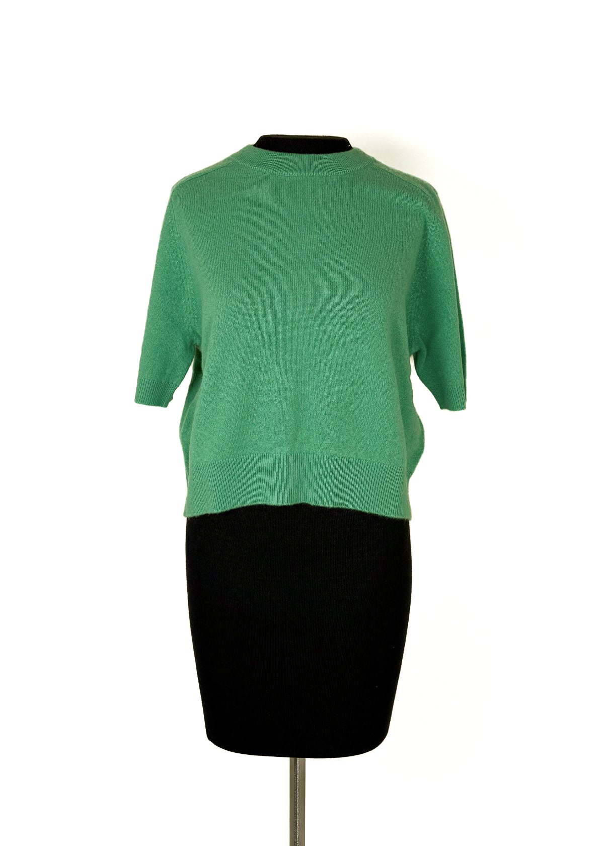 WHITE + WARREN Relaxed Cashmere Tee - Retro Green