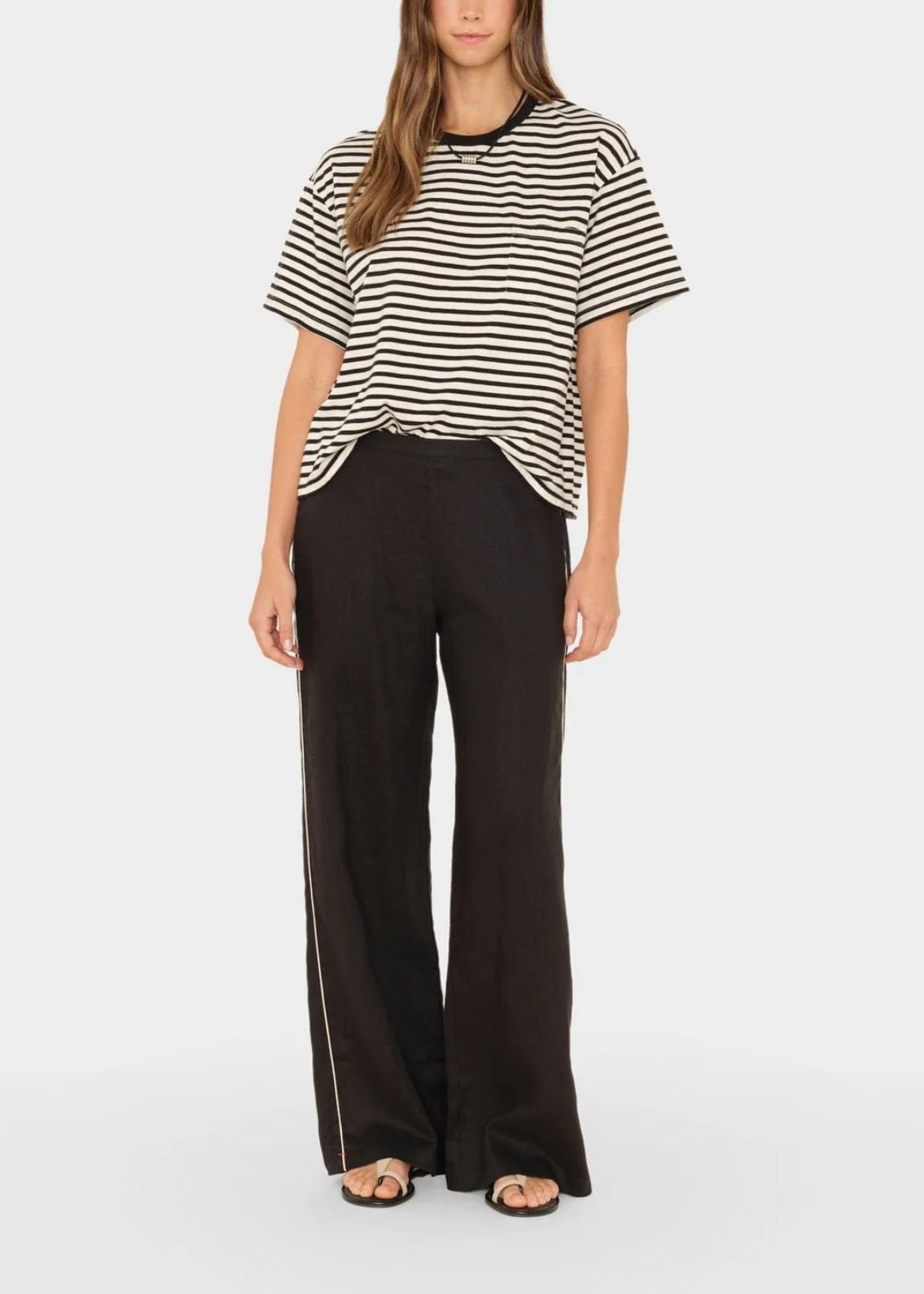 XIRENA Pippen Pant - Black Linen