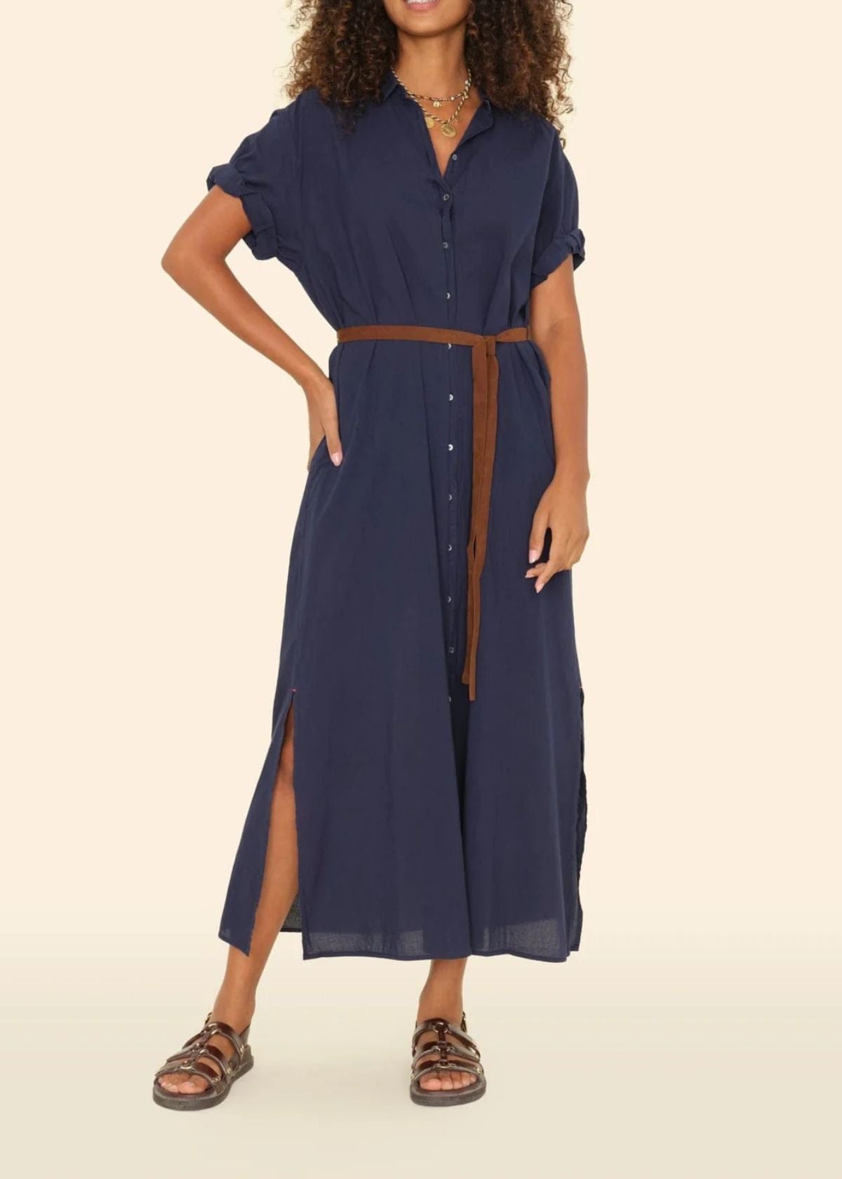 XIRENA Linnet Midi Dress - Navy