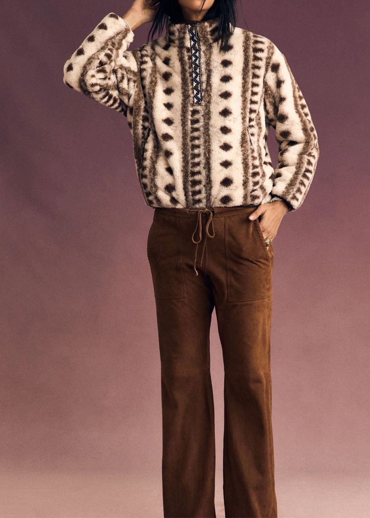 XIRENA Clyde Suede Pant - Mustang
