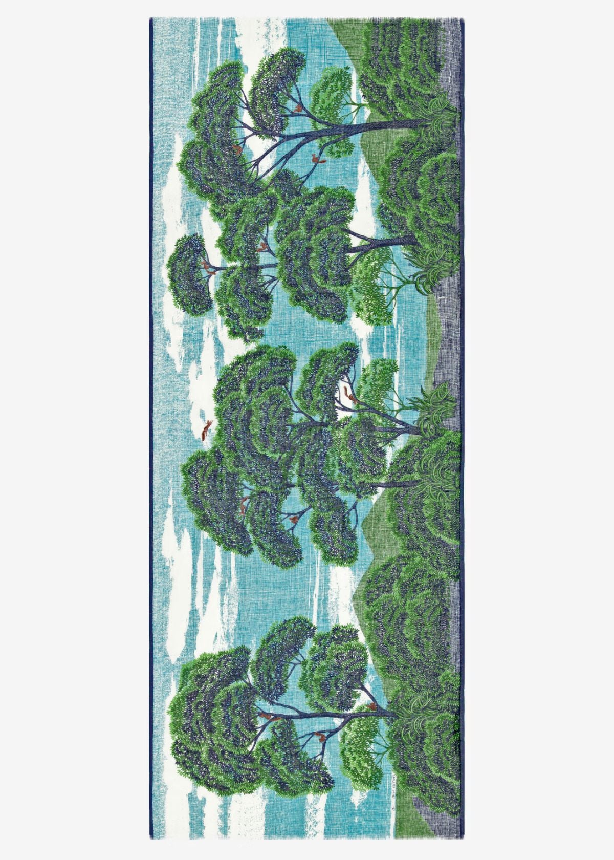 INOUI EDITIONS Scarf 70 Ambroise - Green