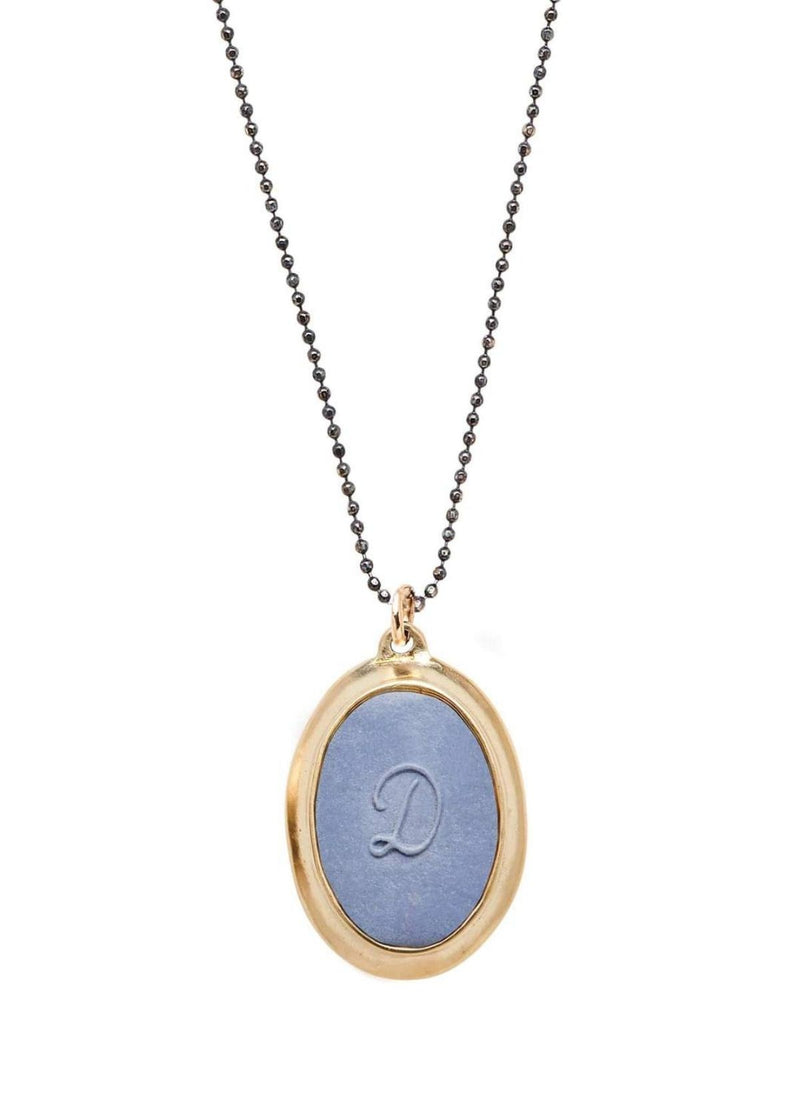 JULIE COHN Oval Signet Necklace