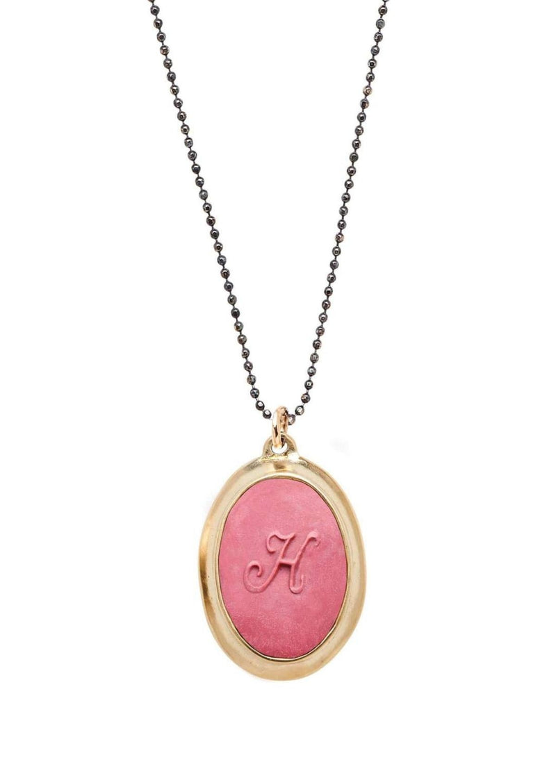 JULIE COHN Oval Signet Necklace