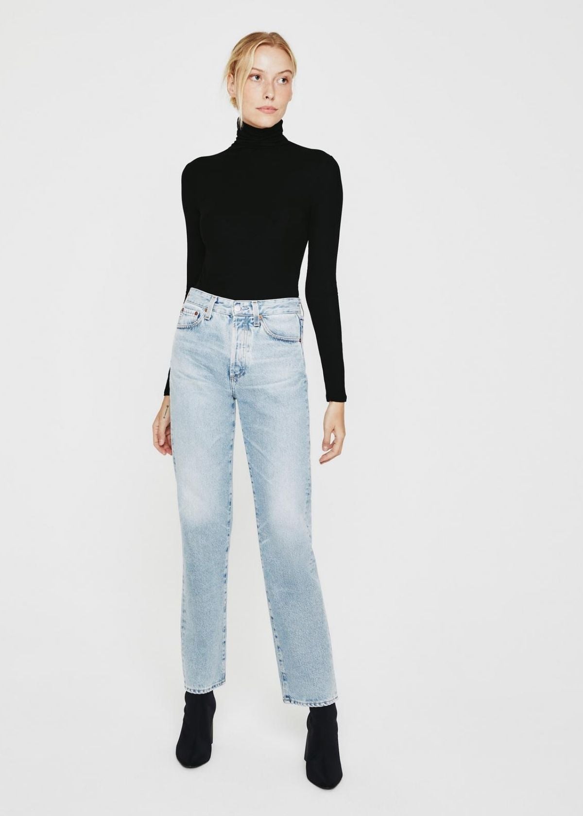 AG Chels Turtleneck in True Black