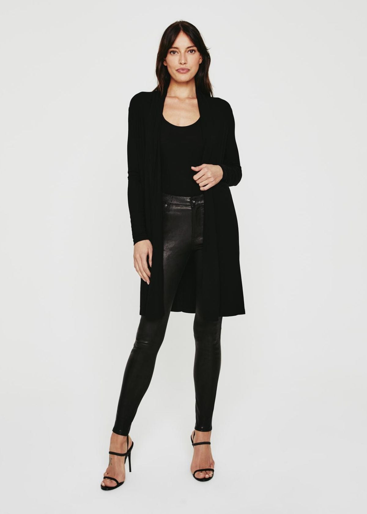 AG Sophie Extended Shawl Cardigan - True Black