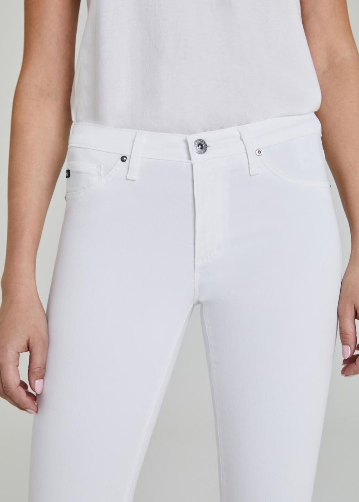 AG Prima Crop Jean in White