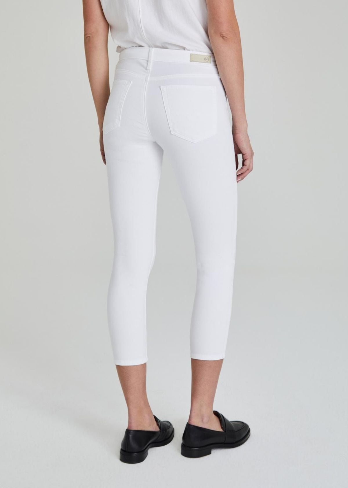 AG Prima Crop Jean in White