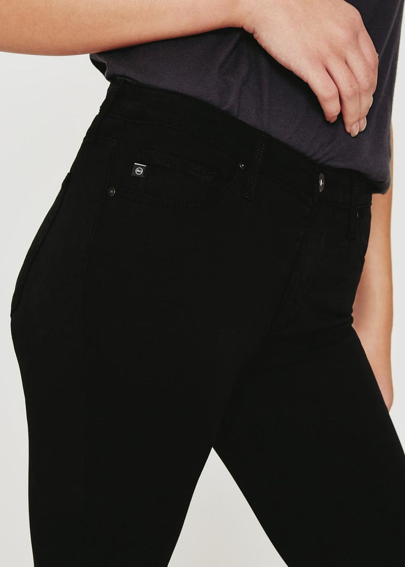 AG Prima Crop Jean in Super Black