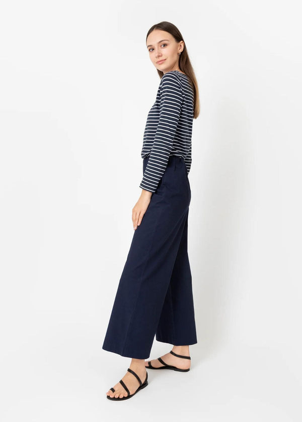 ANN MASHBURN  Fallon Pull-On Pant - Navy