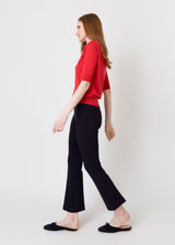 ANN MASHBURN Natasha Polo Sweater - Rose Water