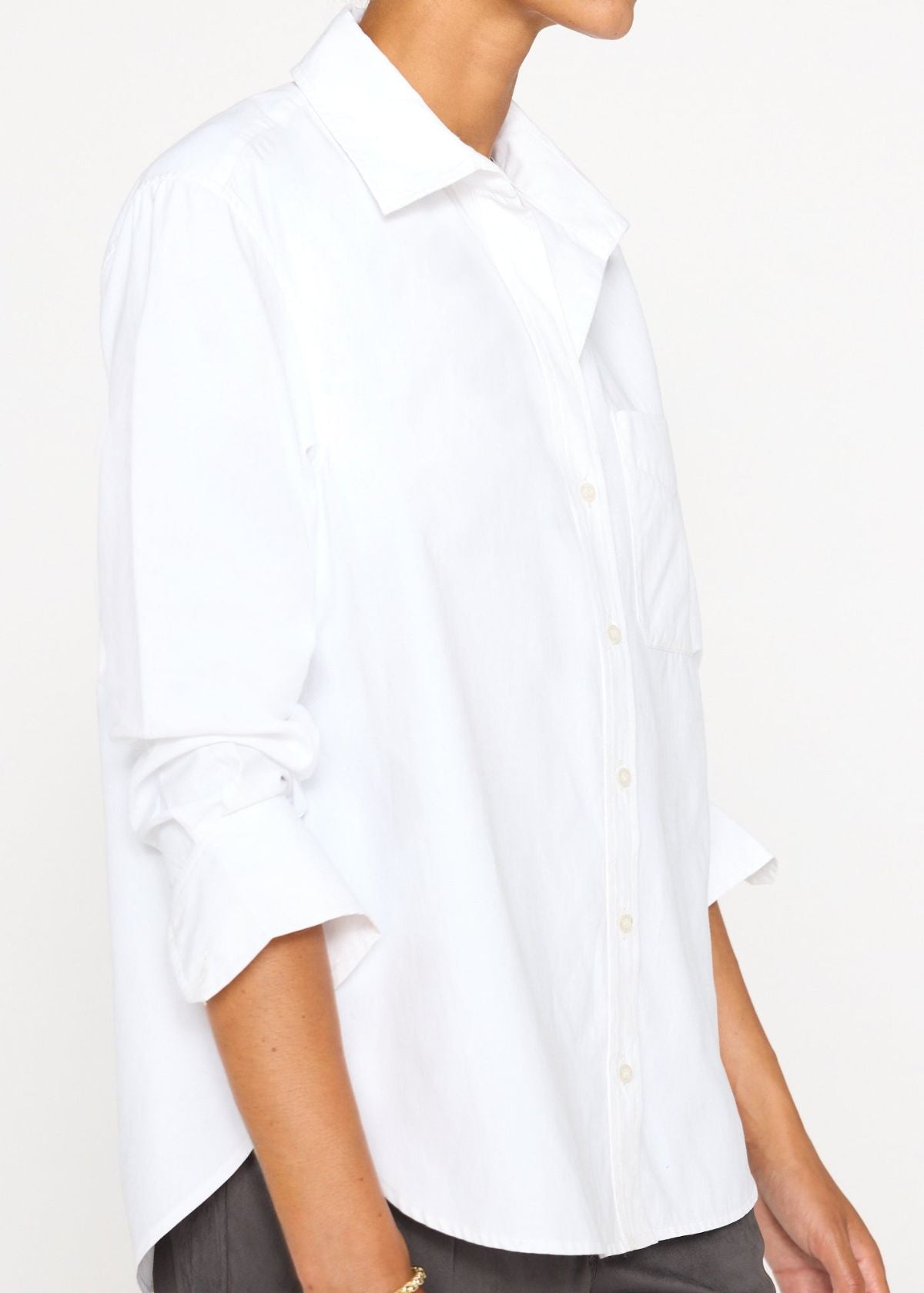 BROCHU WALKER Everyday Shirt in Salt White