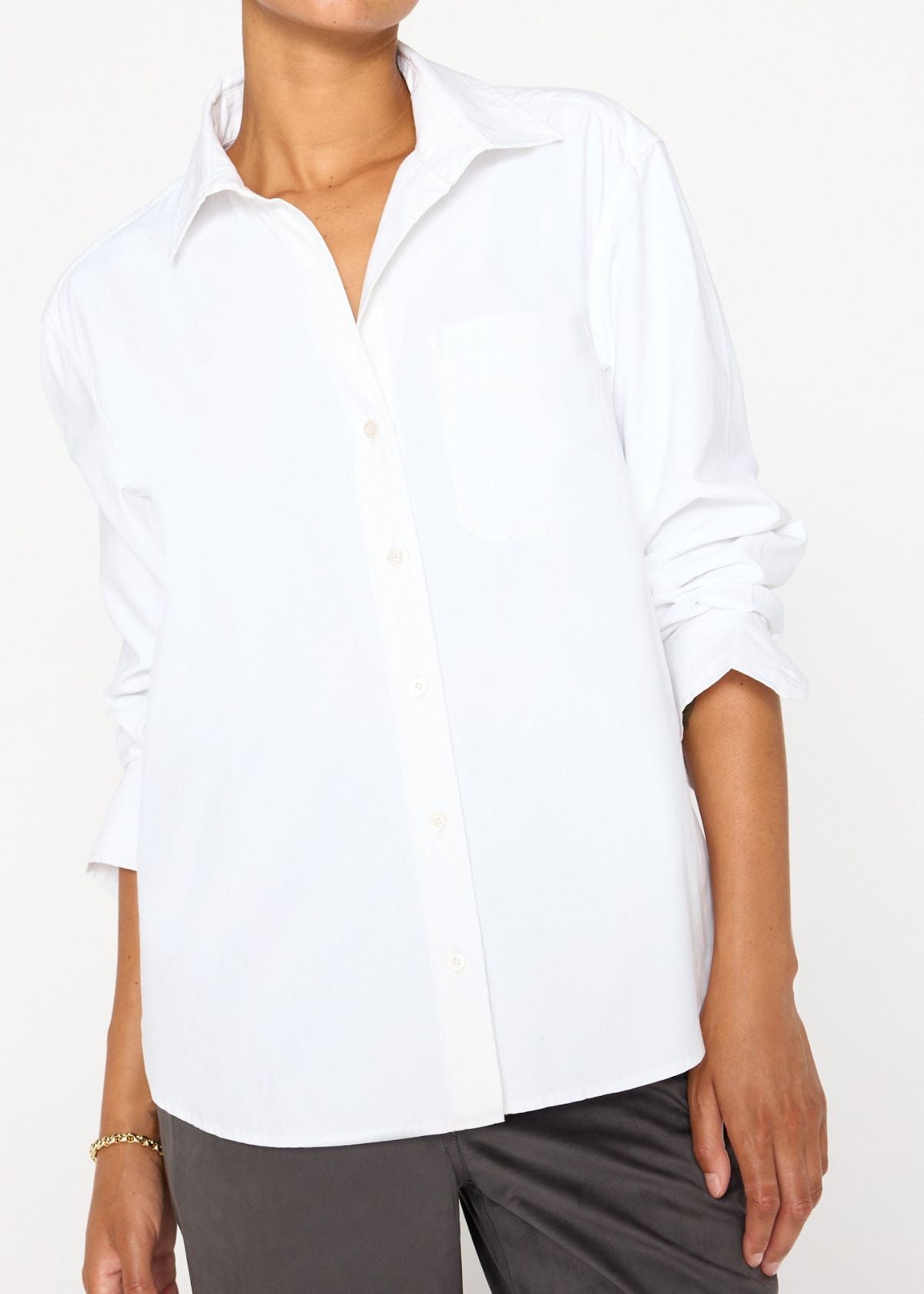 BROCHU WALKER Everyday Shirt in Salt White