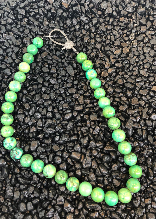 Evergreen Collections Green Turquoise Choker Necklace