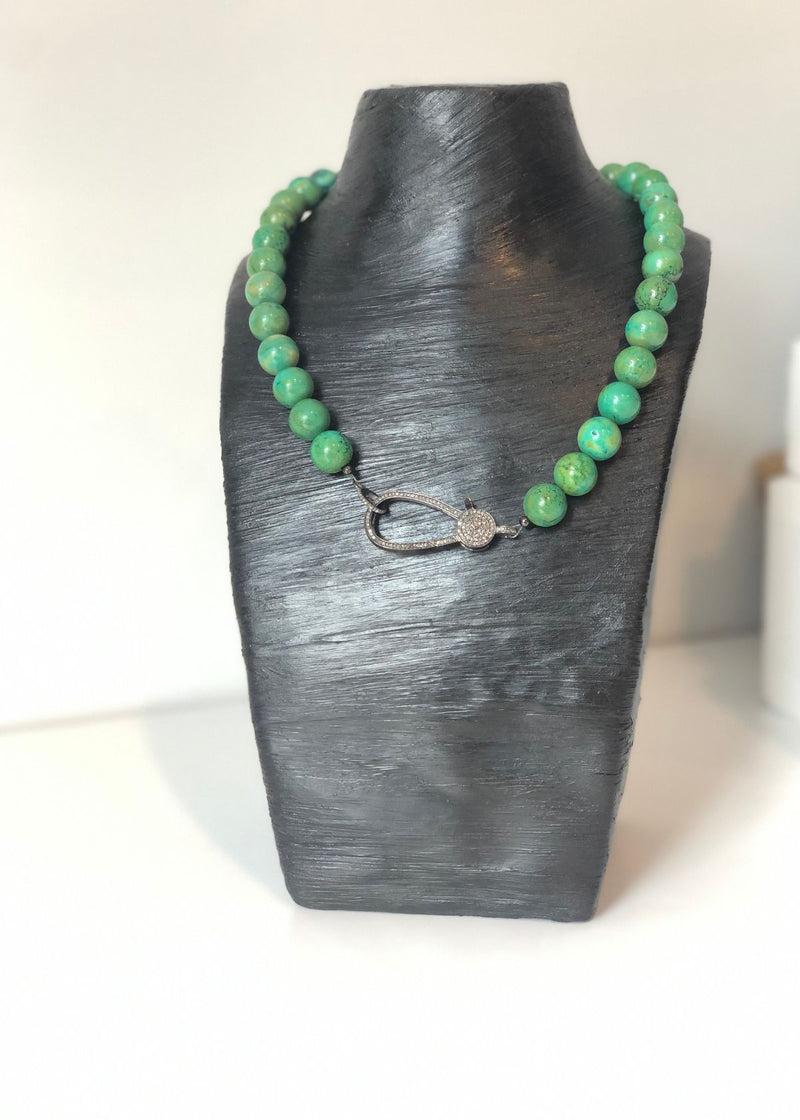Evergreen Collections Green Turquoise Choker Necklace