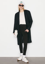 FRAME The Jetset Skinny Crop in Sheen Noir