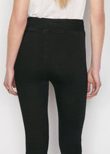 FRAME The Jetset Skinny Crop in Sheen Noir