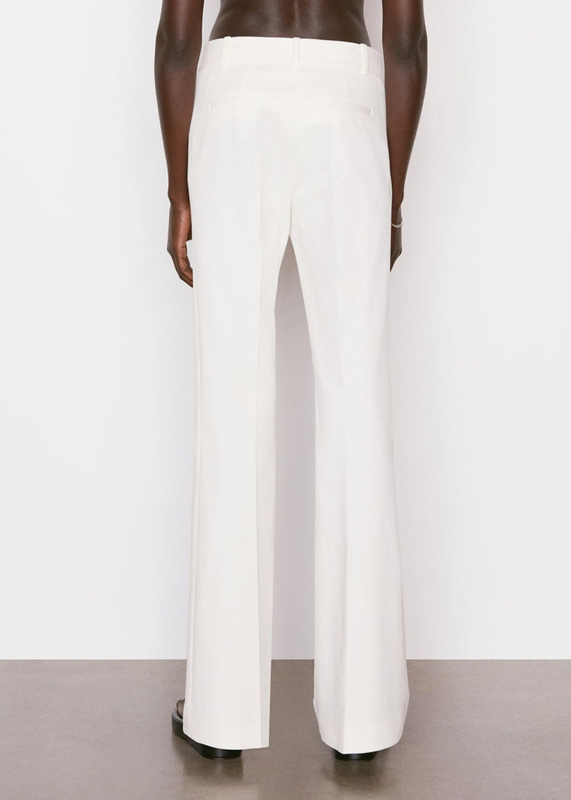 FRAME Le High Flare Trouser in Blanc