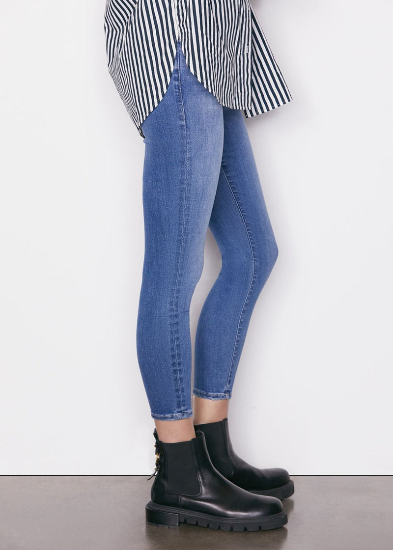 FRAME Le One Skinny Crop Jean in Sapphire