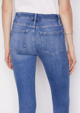 FRAME Le One Skinny Crop Jean in Sapphire
