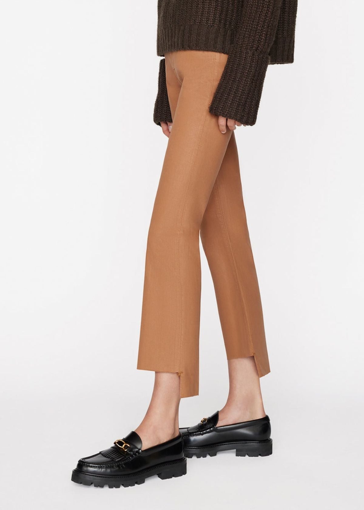 FRAME Le Crop Mini Boot in Latte