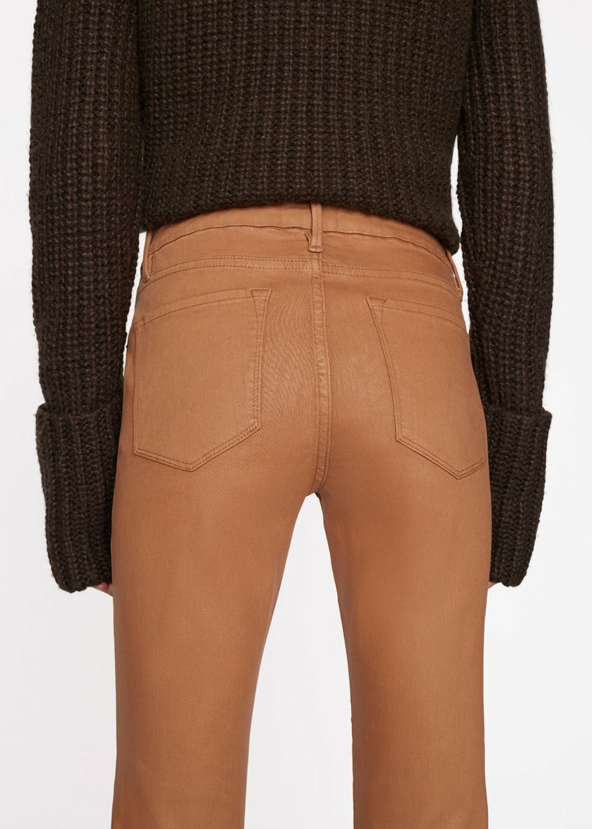 FRAME Le Crop Mini Boot in Latte