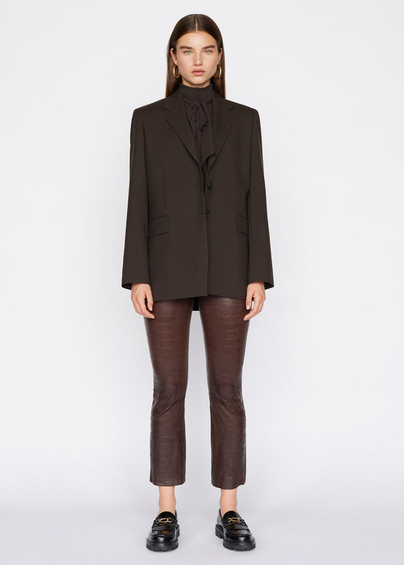 FRAME Leather Le Crop Mini Boot in Americano