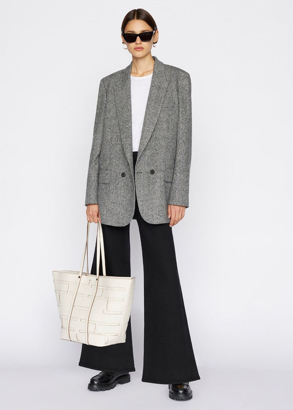 FRAME Jet Set Wide Leg - Sheen Noir