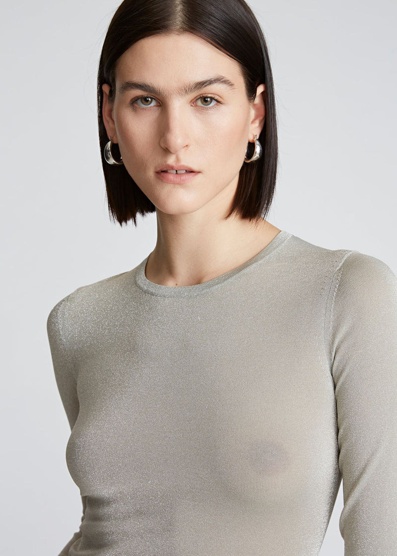 HALSTON Lucia Top in Lurex Knit
