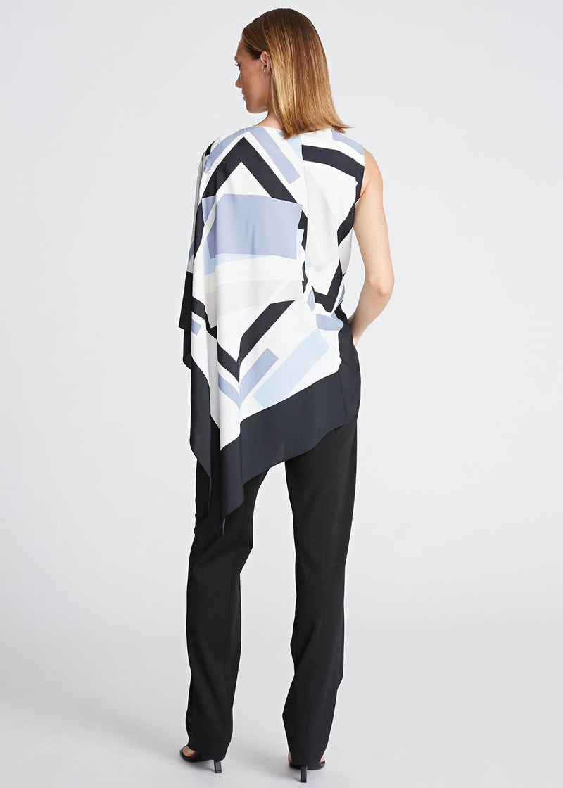 HALSTON Maggie Top in Crepe De Chine