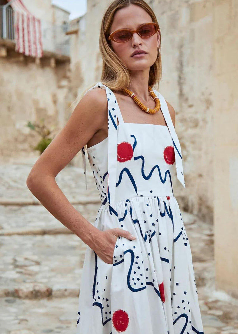 HUNTER BELL Quincy Dress - Abstract Confetti