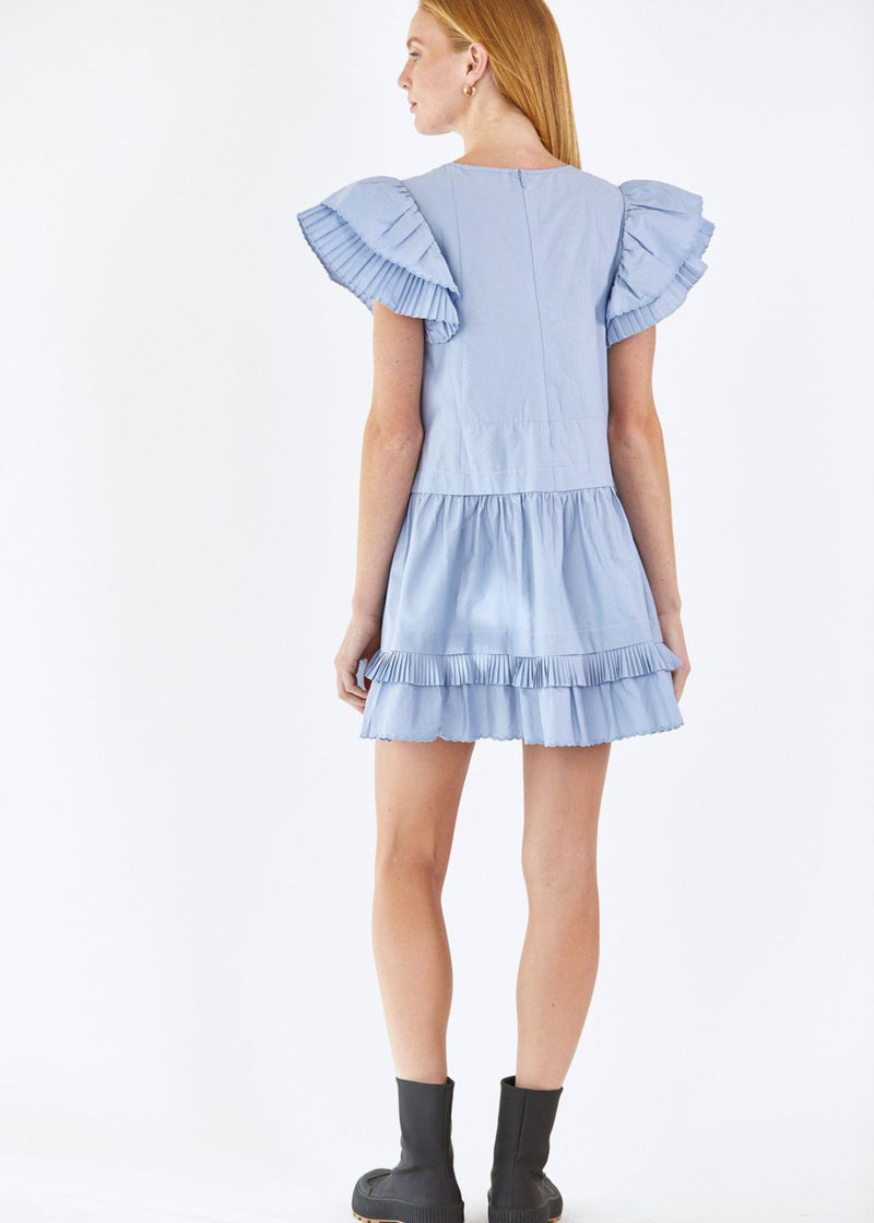 HUNTER BELL Virginia Mini Dress - Periwinkle