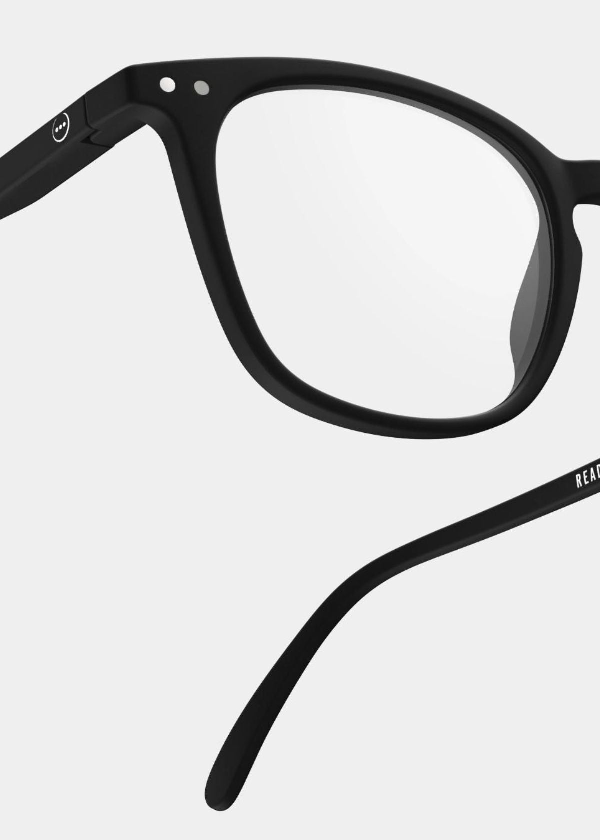 IZIPIZI Trapezium Shaped Reading Glasses #E in Black