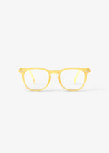 IZIPIZI Trapezoid Reading Glasses in Yellow Honey