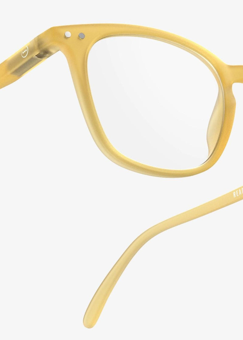 IZIPIZI Trapezoid Reading Glasses in Yellow Honey
