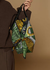 INOUI Mantra Silk Scarf Handbag - Green