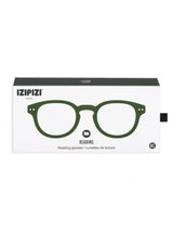 IZIPIZI Retro Square Reading Glasses in Green Crystal