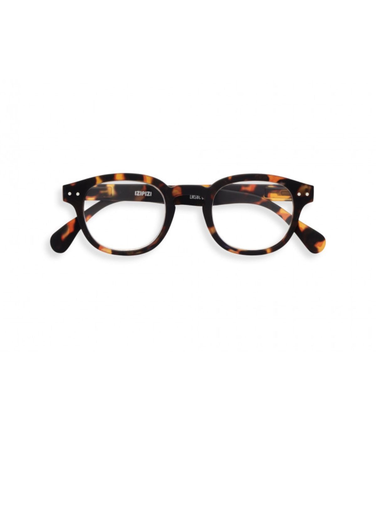 IZIPIZI #C Retro Square Reading Glasses in Tortoise
