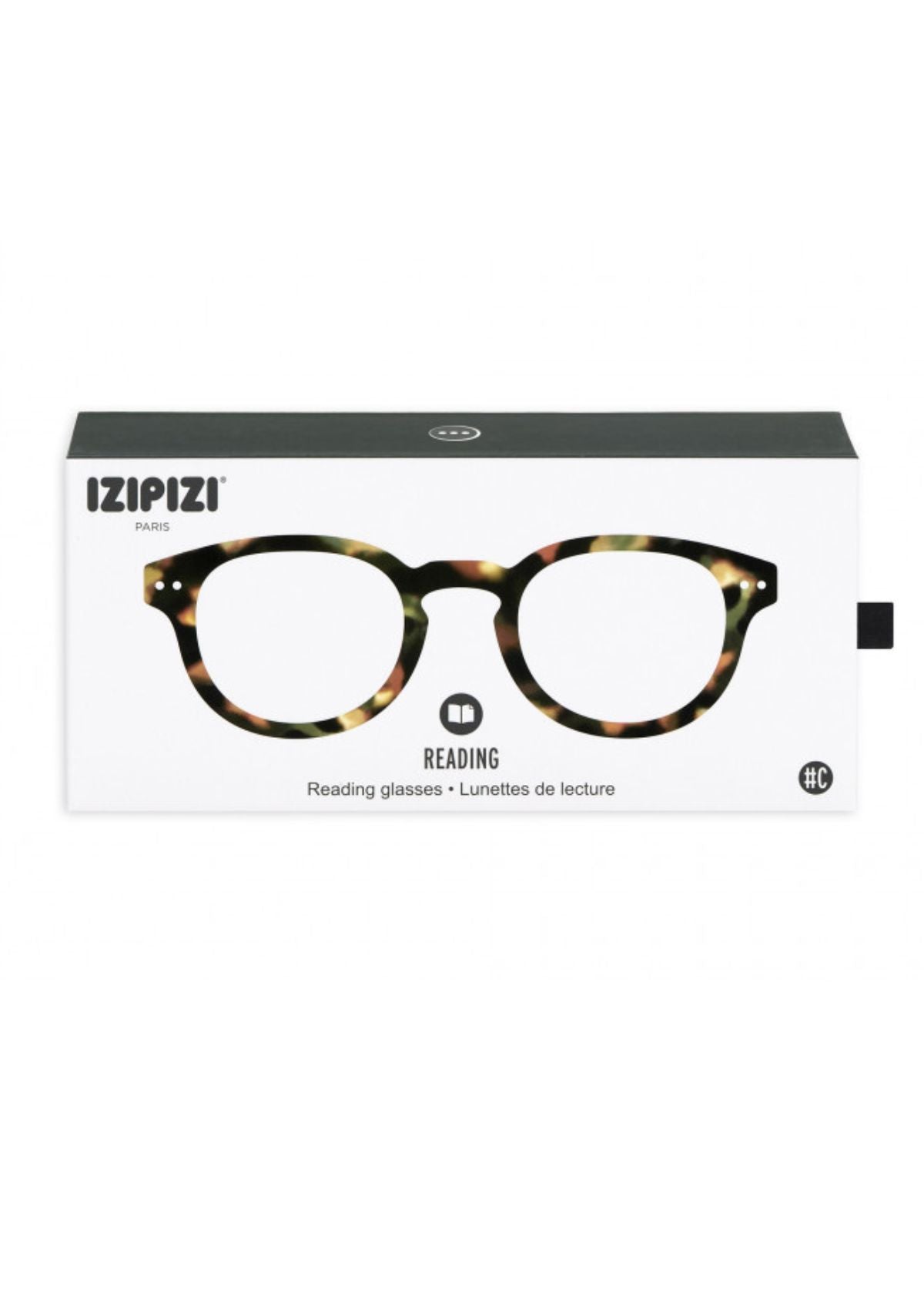 IZIPIZI #C Retro Square Reading Glasses in Tortoise