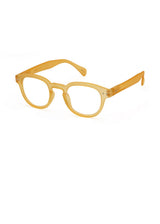 IZIPIZI Retro Square Reading Glasses in Yellow Honey