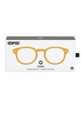 IZIPIZI Retro Square Reading Glasses in Yellow Honey
